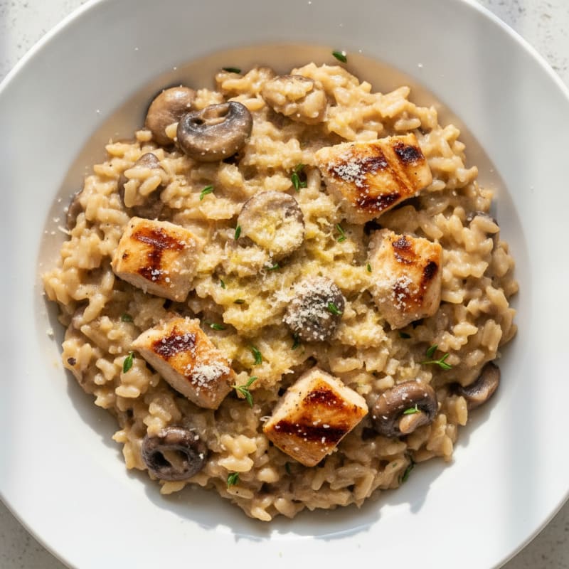 Wild Mushroom Risotto with Parmesan