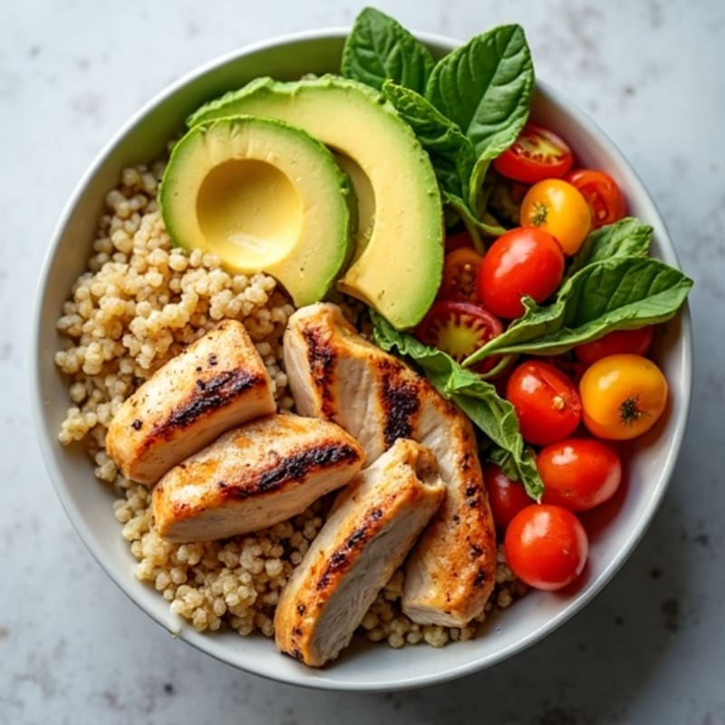 Grilled Chicken and Quinoa Vegetable Bowl