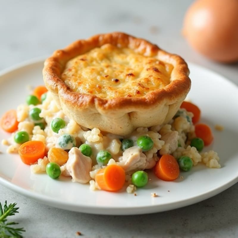 Healthy Creamy Chicken Pot Pie