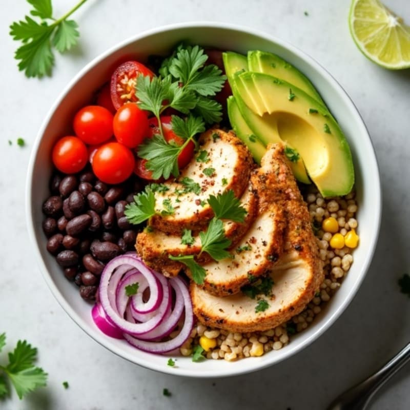 Fresh Black Bean Burrito Bowl