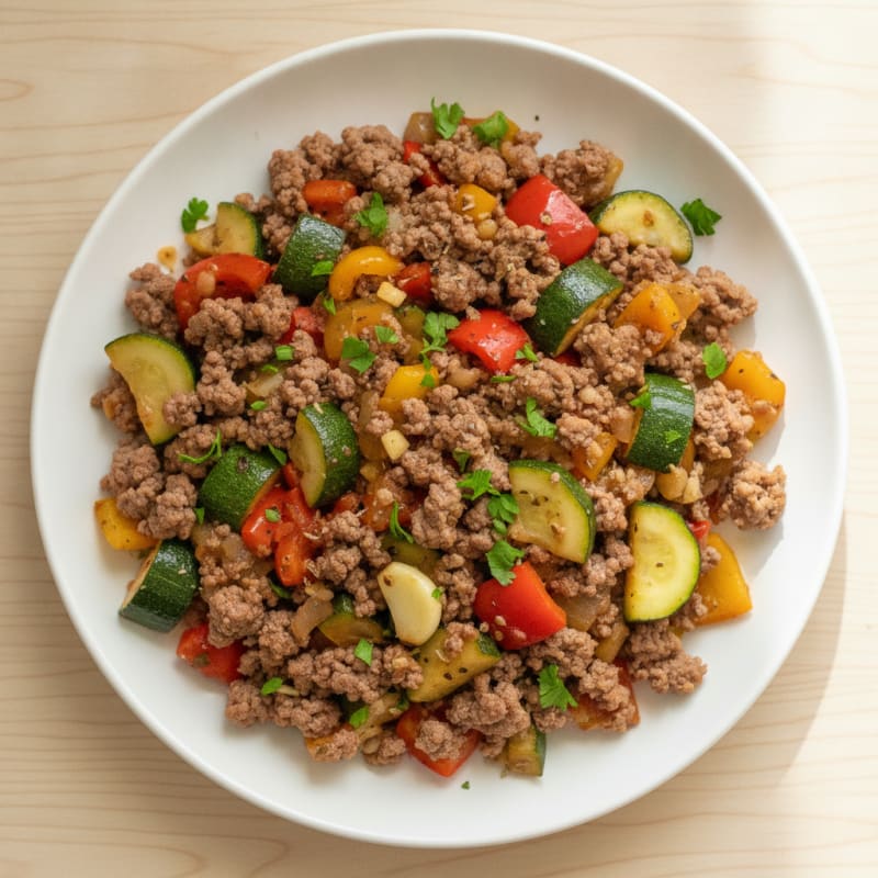 Ground Beef and Vegetable Skillet