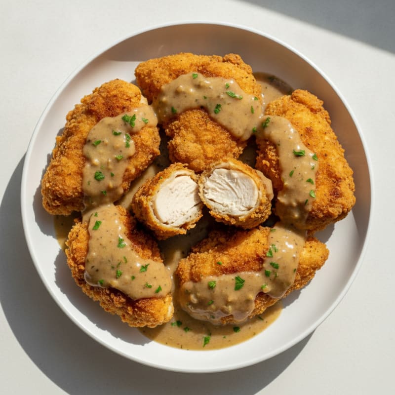 Classic Buttermilk Fried Chicken with Gravy