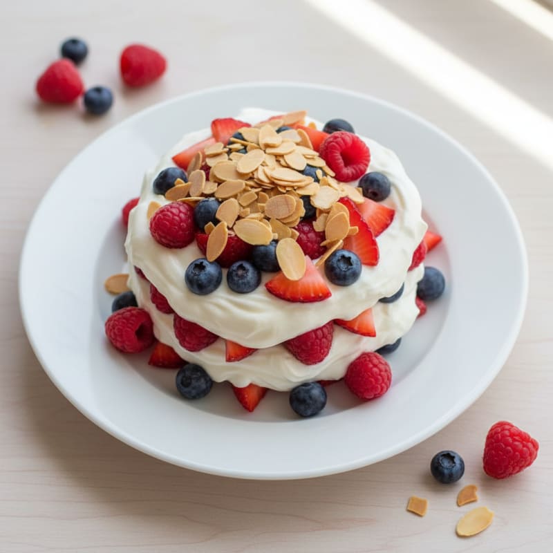 Creamy Greek Yogurt Protein Parfait with Mixed Berries