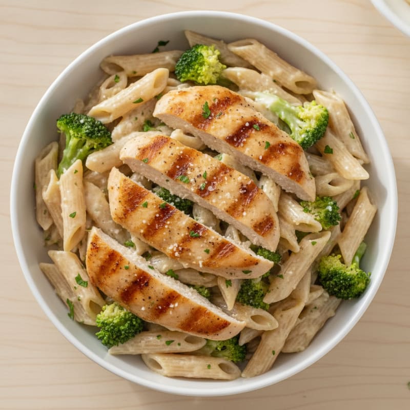 Garlic Parmesan Chicken Alfredo Pasta
