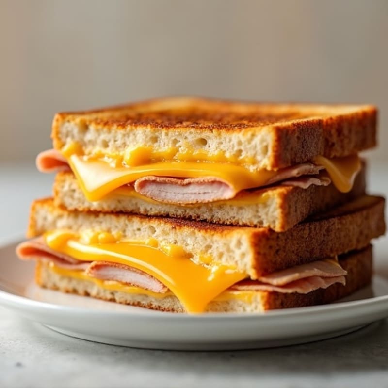 Crispy Sourdough Triple Cheese Melt