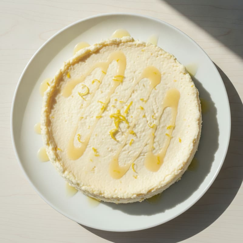 High-Protein Cheesecake with Cottage Cheese and Egg Whites