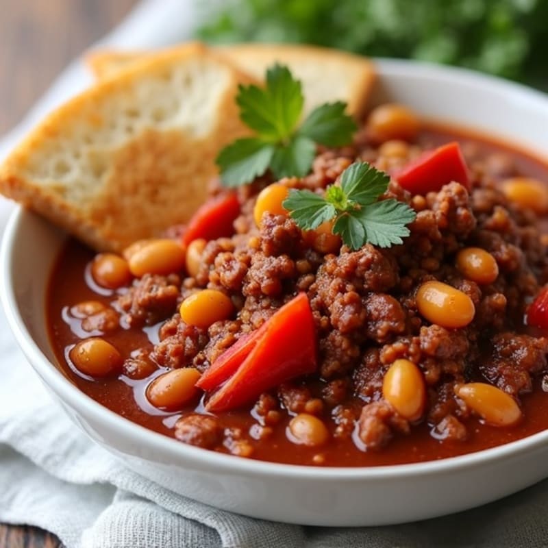 Hearty Slow Cooker Beef Chili