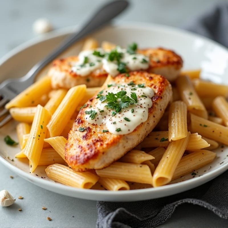 Creamy Chipotle Chicken Whole Wheat Pasta