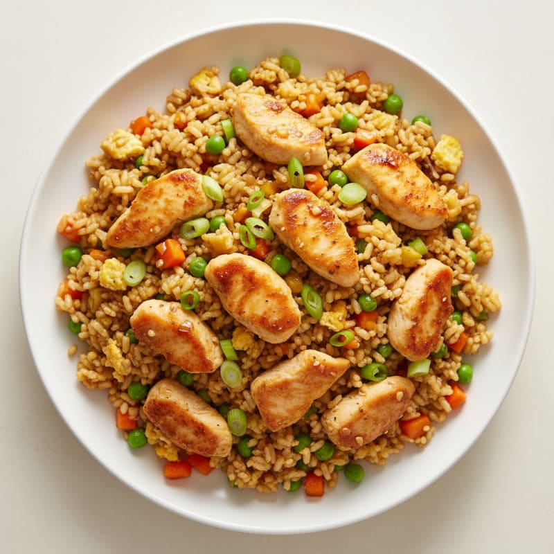 Golden Sesame Chicken Fried Rice