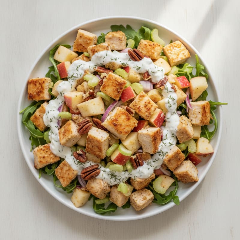 Crunchy Chicken Salad with Greek Yogurt Dressing