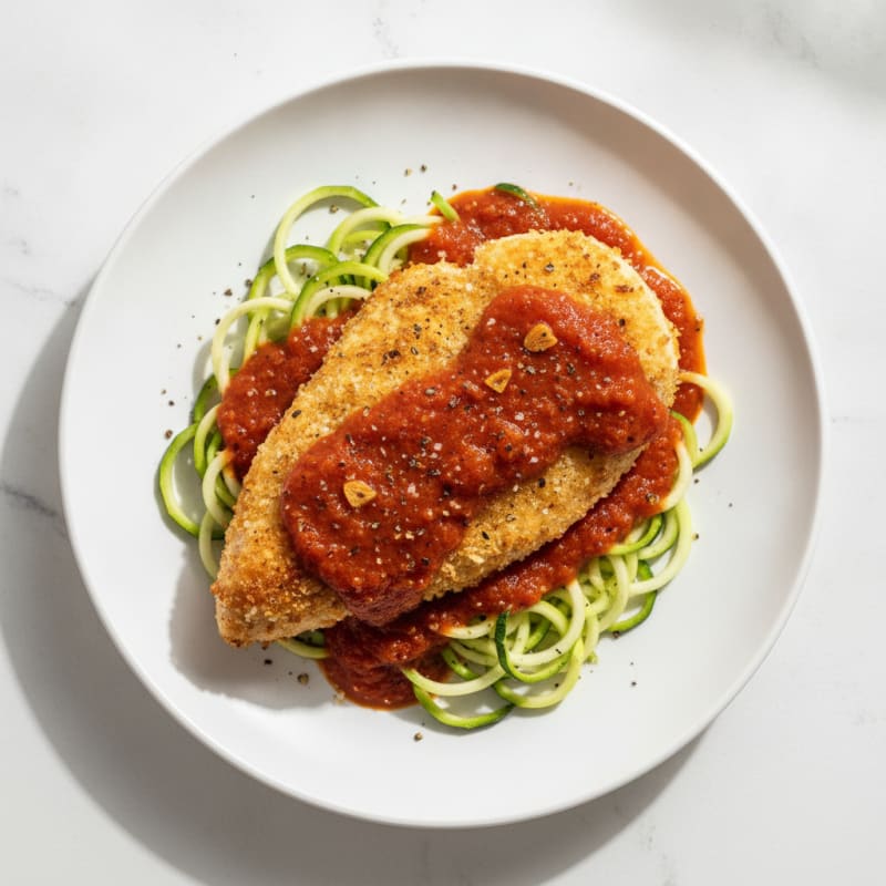 Parmesan-Crusted Chicken with Marinara
