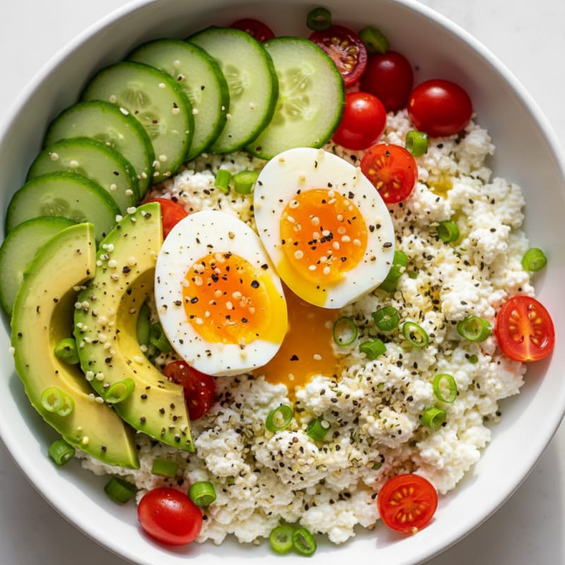 Savory Cottage Cheese Power Bowl