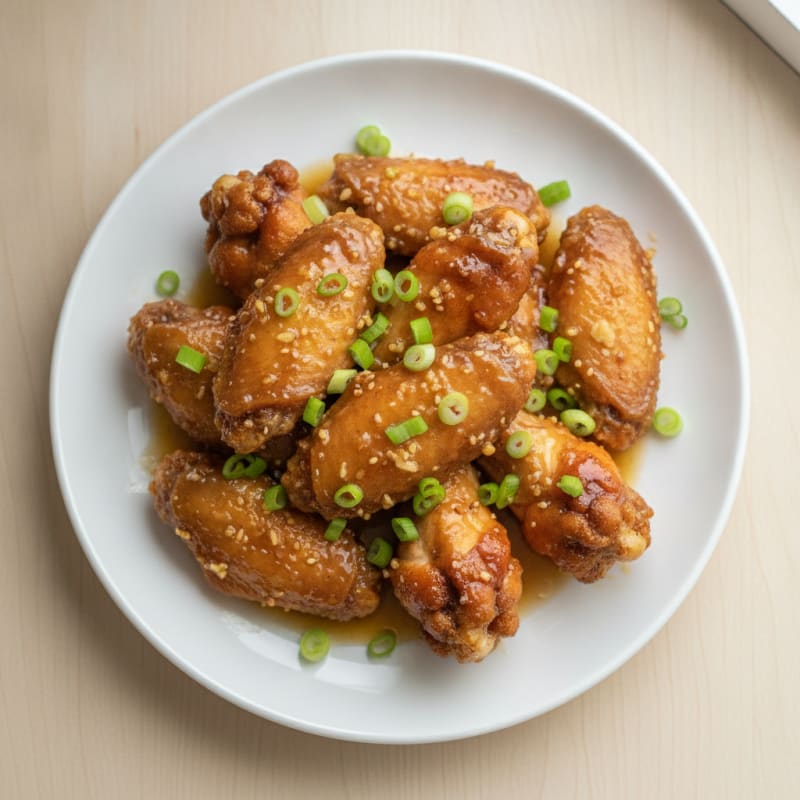 Honey-Garlic Glazed Chicken Wings