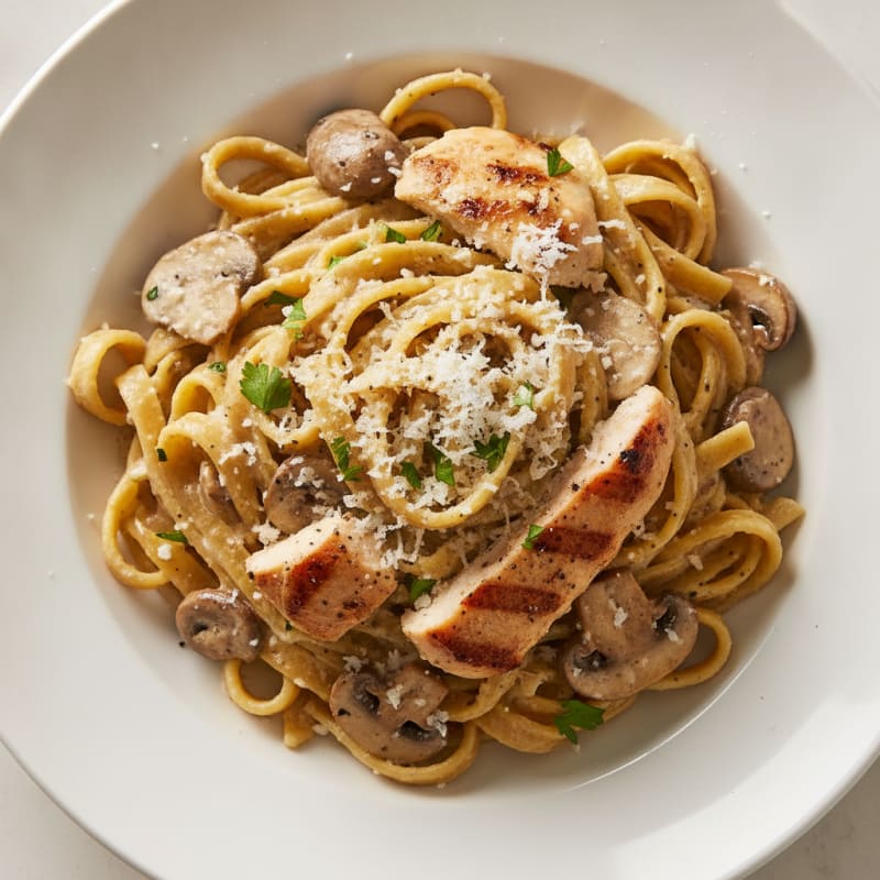 Truffle Mushroom Tagliatelle with Parmesan