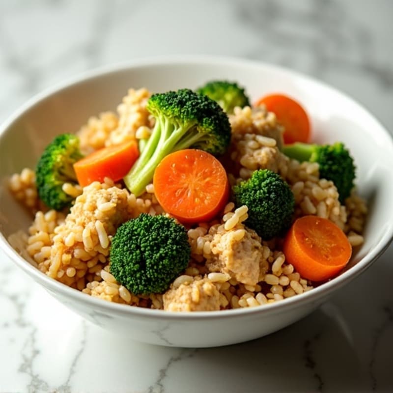 Ginger-Garlic Ground Chicken Rice Bowl