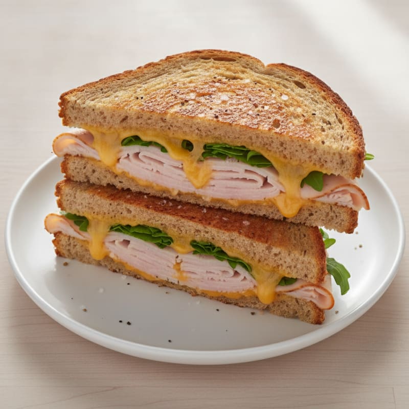Triple-Decker Grilled Cheese Sandwich