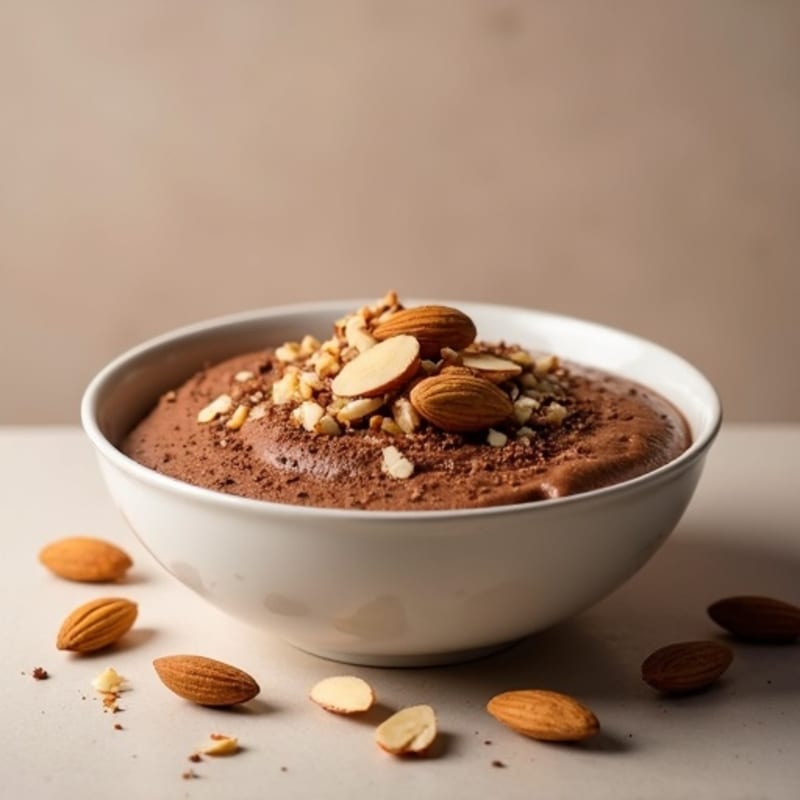 Creamy Chocolate Avocado Protein Mousse Bowl