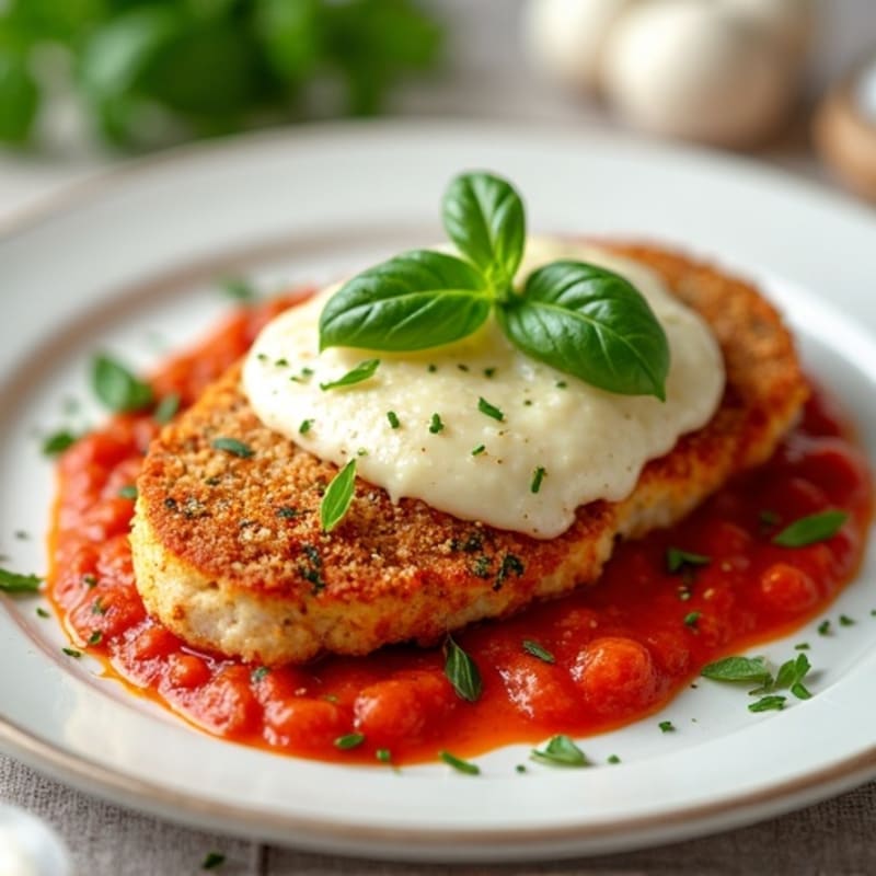 Crispy Baked Chicken Parmesan with Fresh Herbs