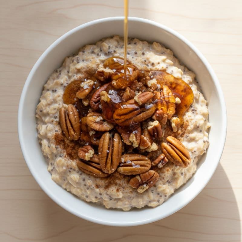 Maple Pecan Overnight Oats