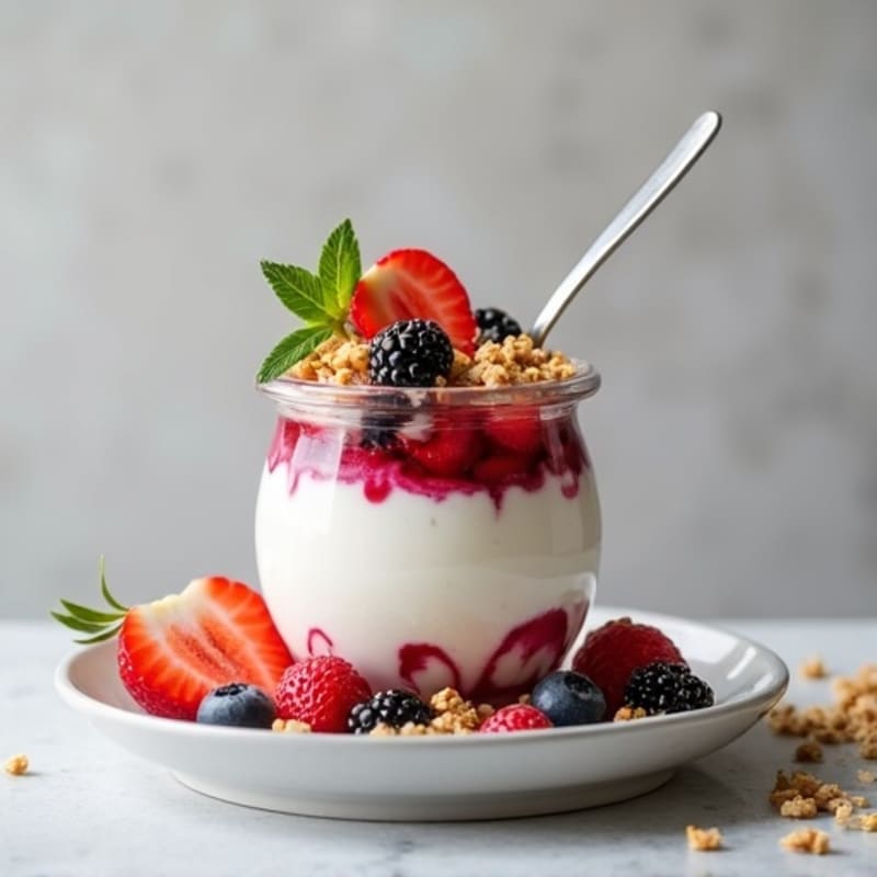 Creamy Greek Yogurt Protein Parfait with Berries