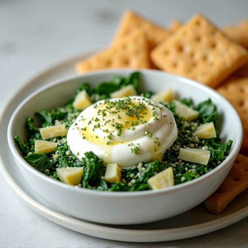 Creamy Greek Yogurt Spinach Artichoke Dip