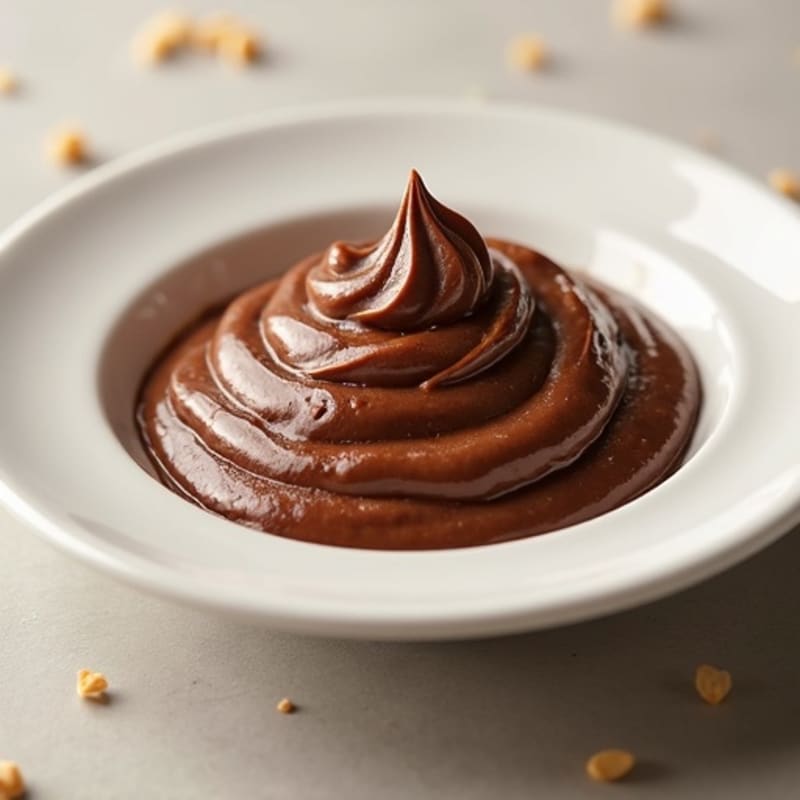 Chocolate Protein Pudding with Almond Butter Swirl