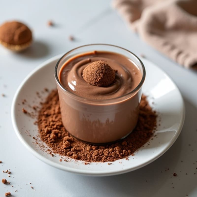 Silky Chocolate Protein Pudding with Greek Yogurt