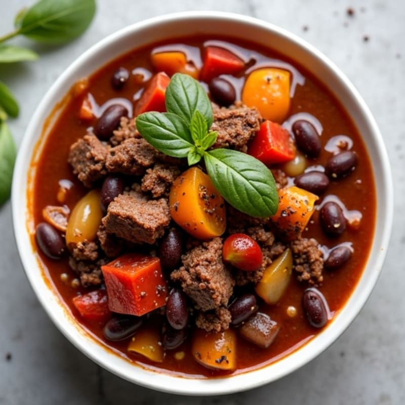 Rich Cocoa-Spiced Beef and Black Bean Stew