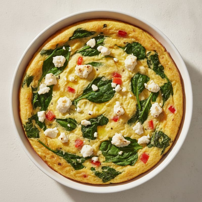 Baked Egg Bites with Spinach and Feta