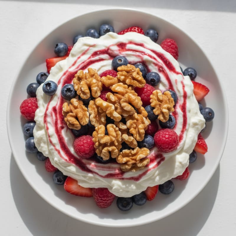 Creamy Greek Yogurt Protein Parfait with Mixed Berries