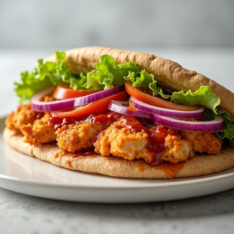 Crispy BBQ Ranch Chicken Flatbread