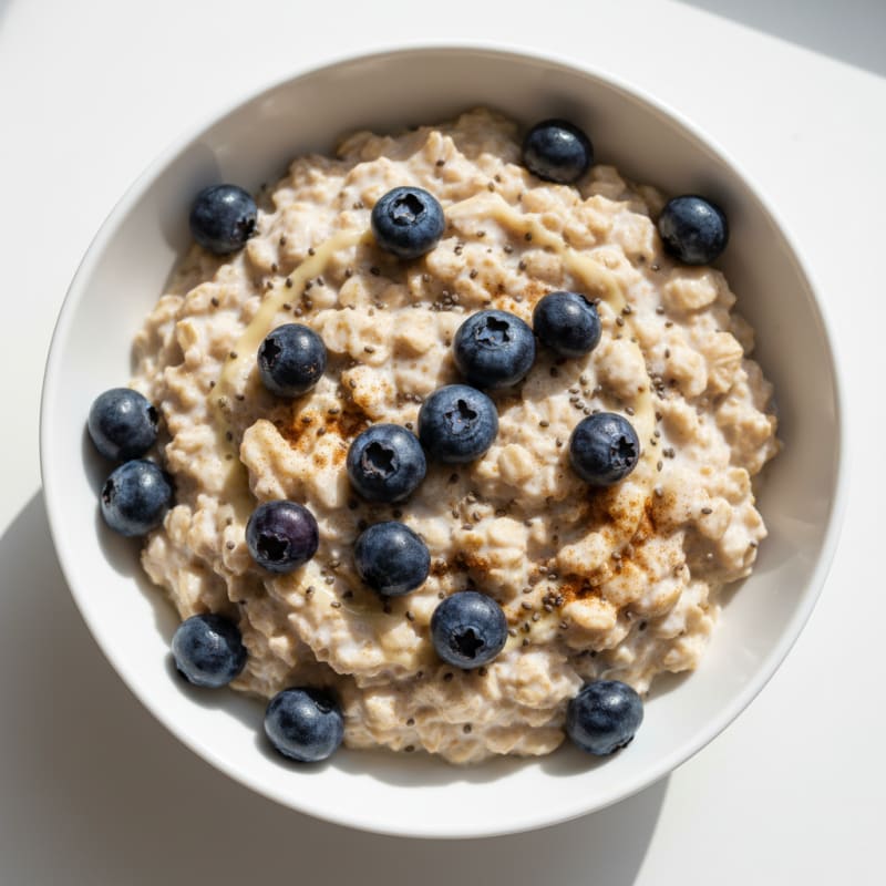 Creamy Overnight Oats with Berries