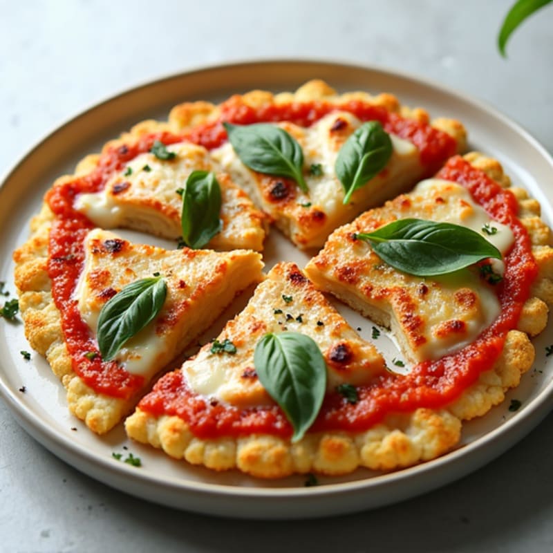 Crispy Cauliflower Crust Pizza with Fresh Herbs