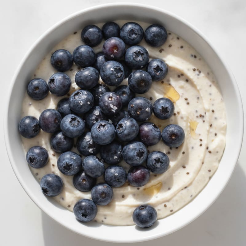 High-Protein Blueberry Chia Seed Pudding