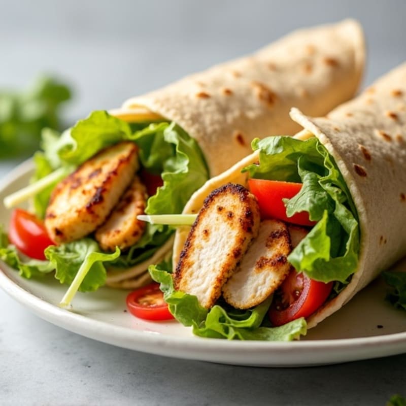 Creamy Grilled Chicken Caesar Wrap
