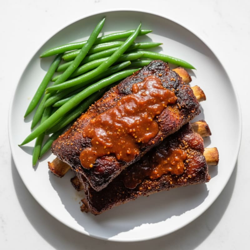 Smoky BBQ Pork Ribs with Tangy Glaze