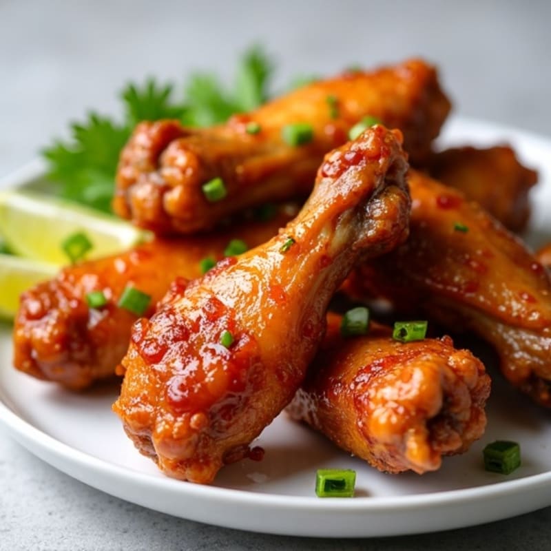 Crispy Baked Honey Garlic Chicken Wings