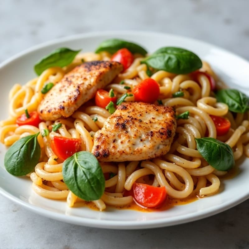 Healthy Creamy Spicy Cajun Chicken Pasta