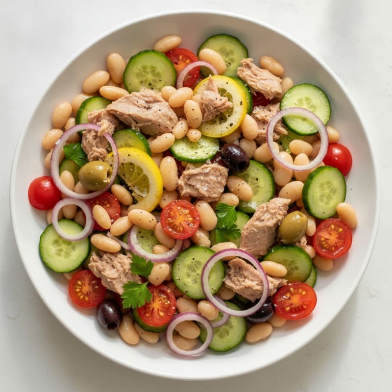 Mediterranean Tuna and White Bean Salad