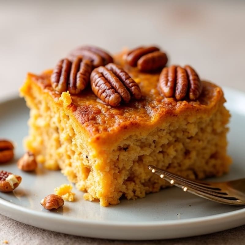 Baked Pumpkin Spice Oatmeal with Toasted Pecans