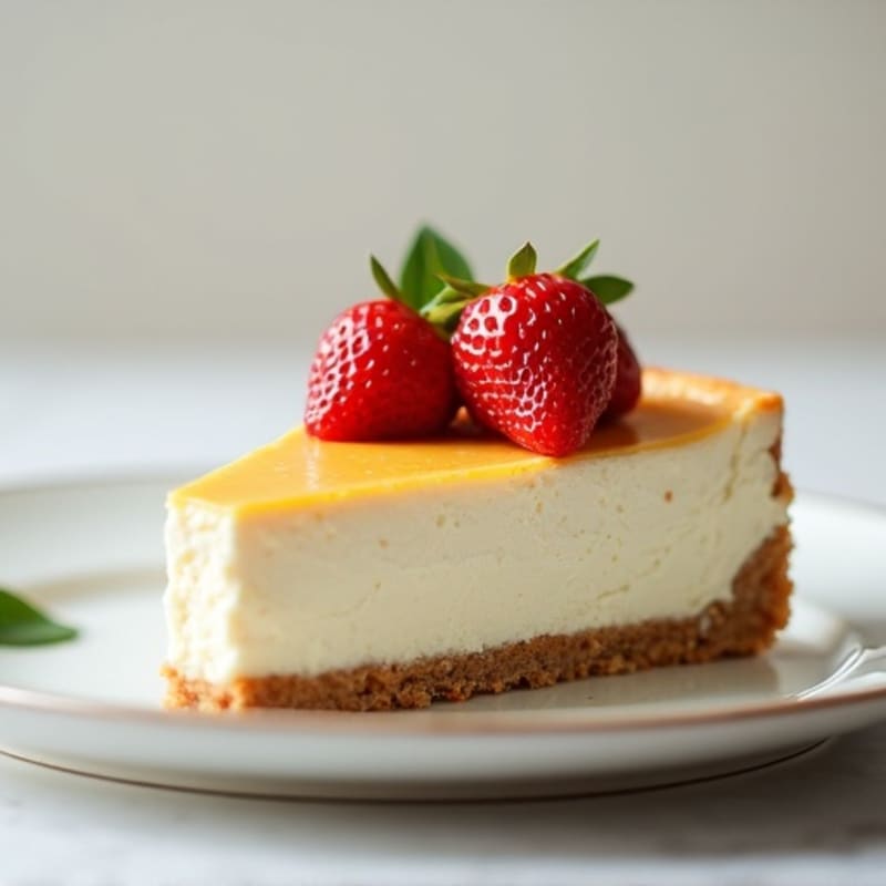 Silky Greek Yogurt Protein Cheesecake