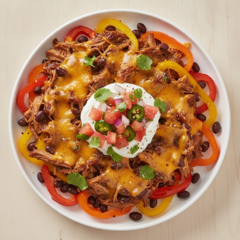 Slow-Cooked Pulled Pork Nachos