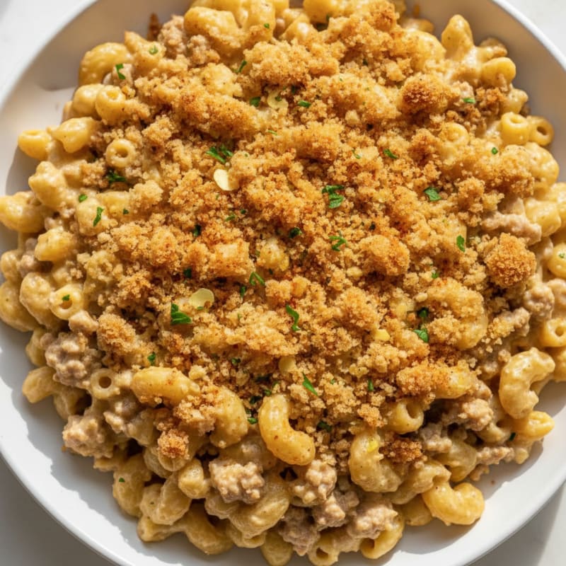 Baked Macaroni and Cheese with Toasted Breadcrumbs