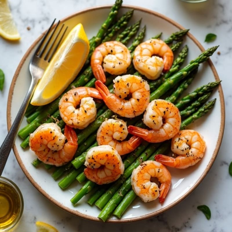 15-Minute Sheet Pan Lemon Garlic Shrimp with Asparagus