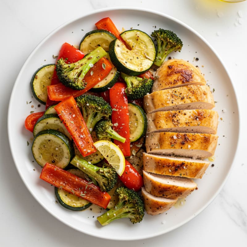 Chicken and Roasted Vegetable Medley