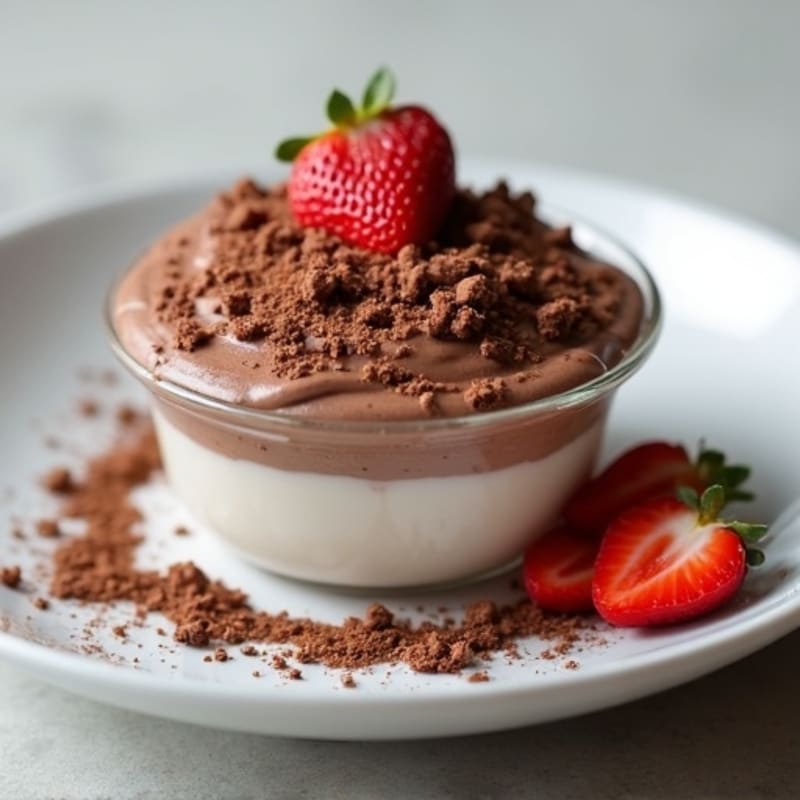 Silky Chocolate Protein Pudding with Greek Yogurt
