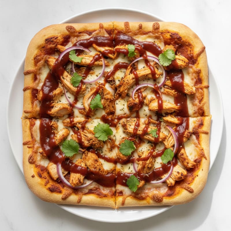 High-Protein BBQ Chicken Pizza