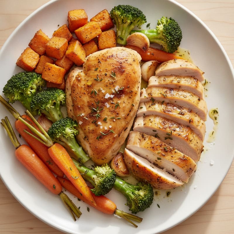 Garlic Herb Roasted Chicken with Vegetables