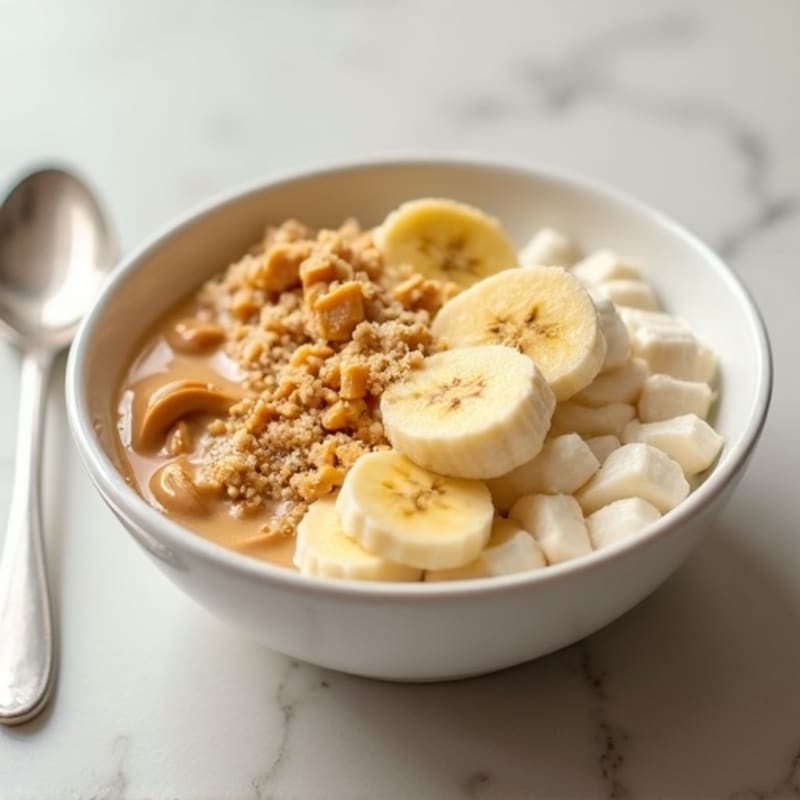 Creamy Peanut Butter Banana Protein Bowl