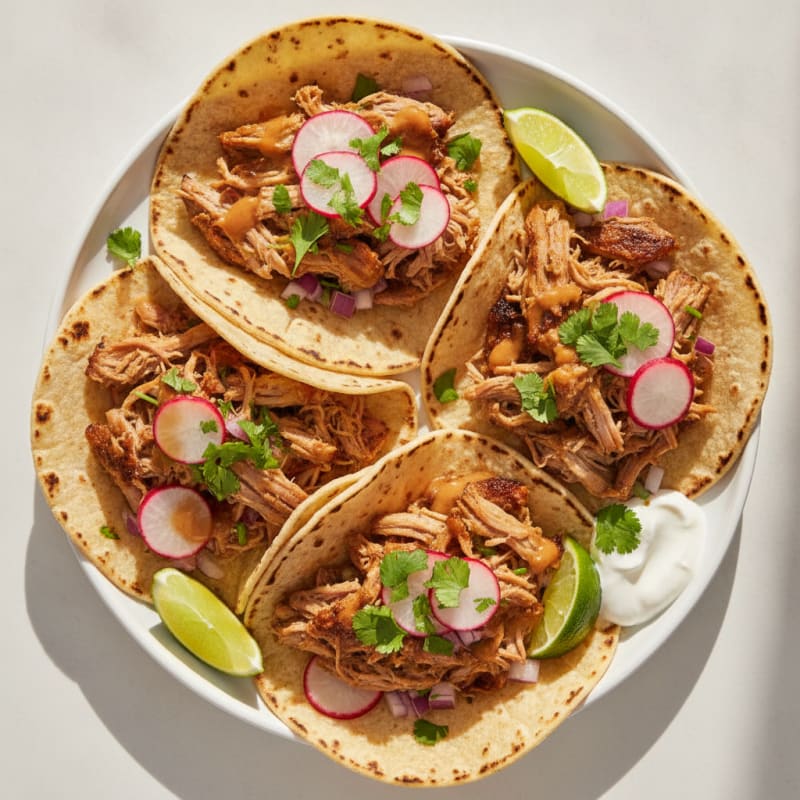 Slow-Cooked Pork Carnitas Tacos